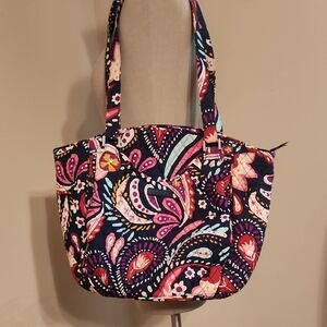 Vera Bradley Pink and Blue Paisley Tote